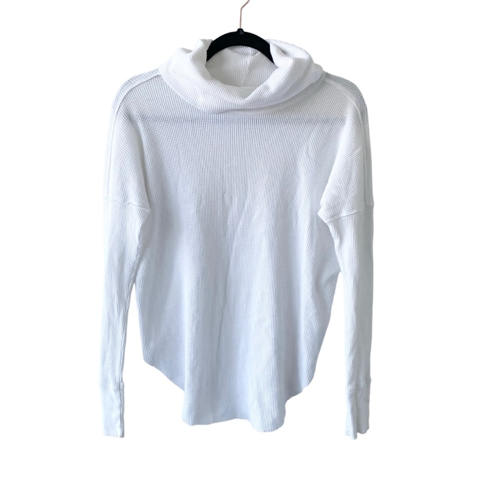 TNA Waffle Knit Cowl Neck Sweater